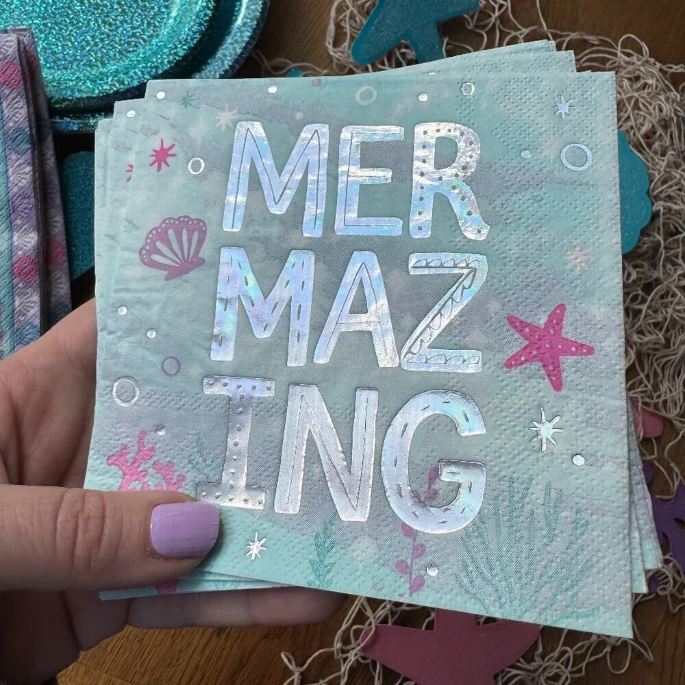 Mermaid Birthday Party Supply Lot
